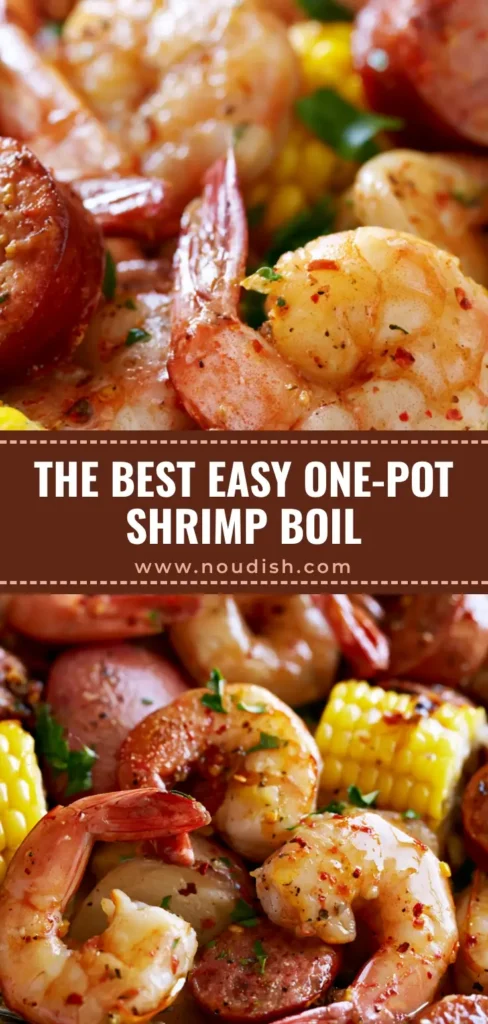 Shrimp Boil Recipe: The Ultimate Lowcountry Feast with Garlic Butter 4 A vibrant Shrimp Boil Recipe featuring jumbo shrimp, corn, and sausage spread on parchment paper with a butter dip. (Shrimp Boil Recipe)