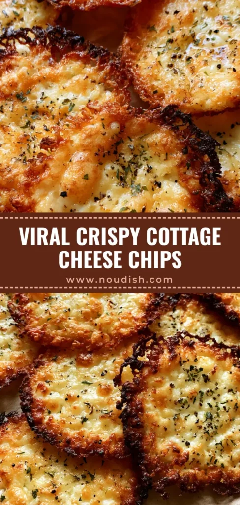 Crispy Cottage Cheese Chips: The Ultimate High-Protein Snack 4 A stack of Crispy Cottage Cheese Chips with toasted golden-brown edges and cracked black pepper on parchment paper.