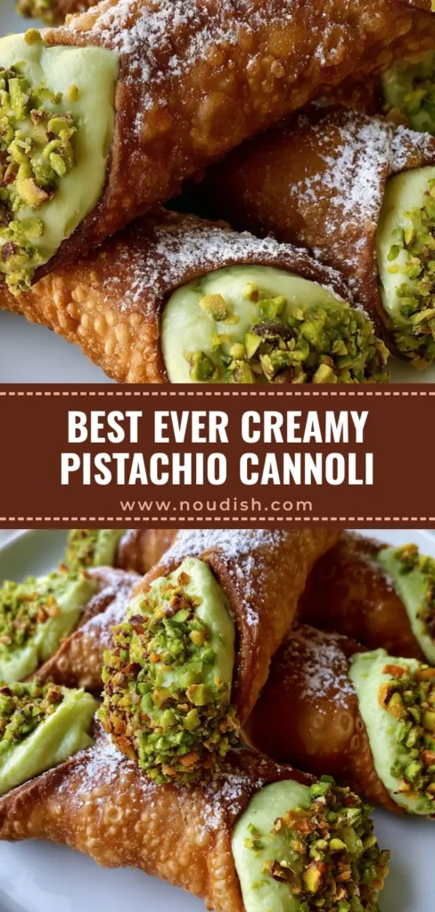 Pistachio Cannoli Recipe: Authentic Sicilian Crispy Shells & Nutty Cream 3 A close-up shot of several traditional fried cannoli shells with bubbly texture and pale green pistachio mascarpone filling. (Pistachio Cannoli Recipe)